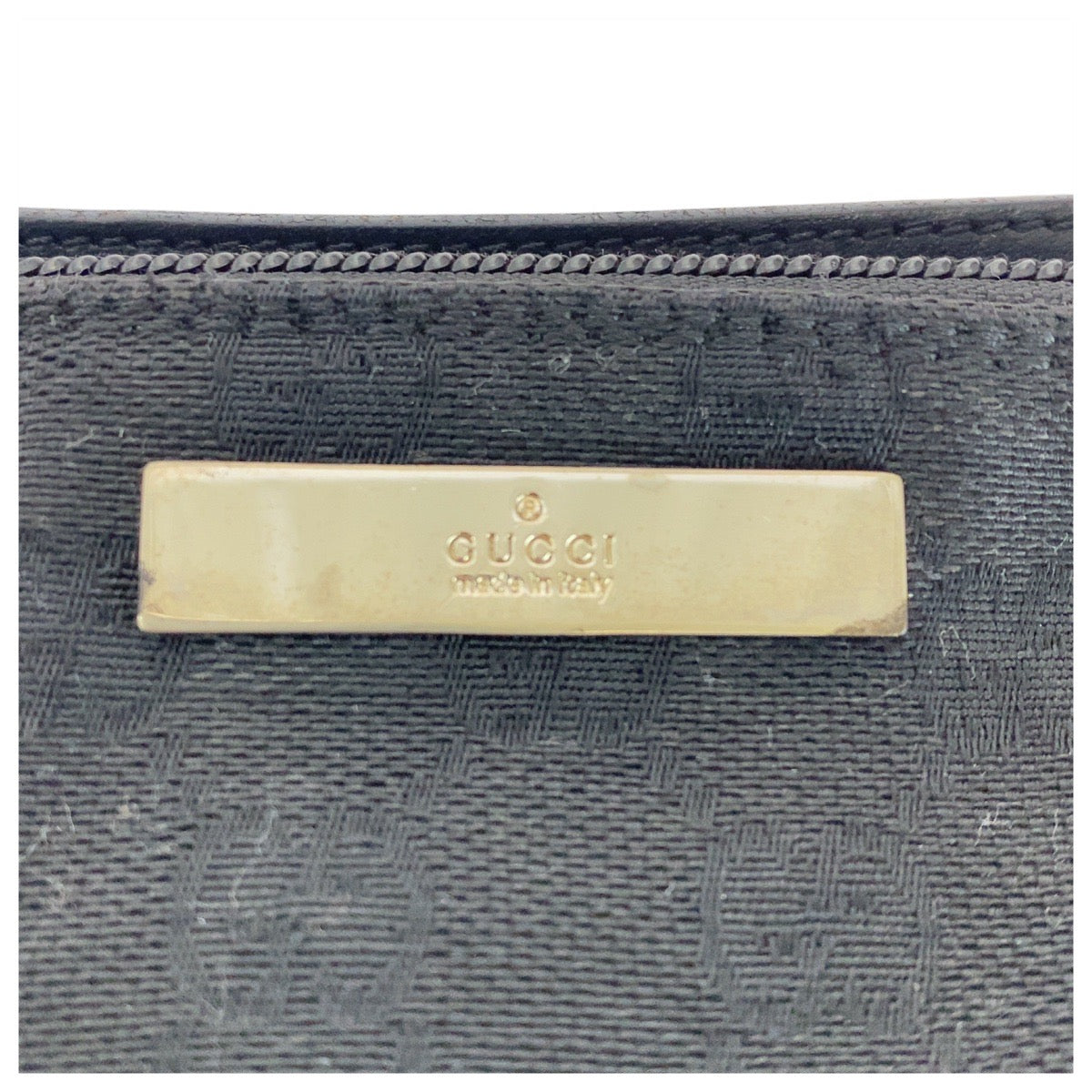 12467
GUCCI グッチ ブラック 黒 シルバー金具 GGキャンバス / レザー 039 1103 ハンドバッグ アクセサリーポーチ  レディース ABP20