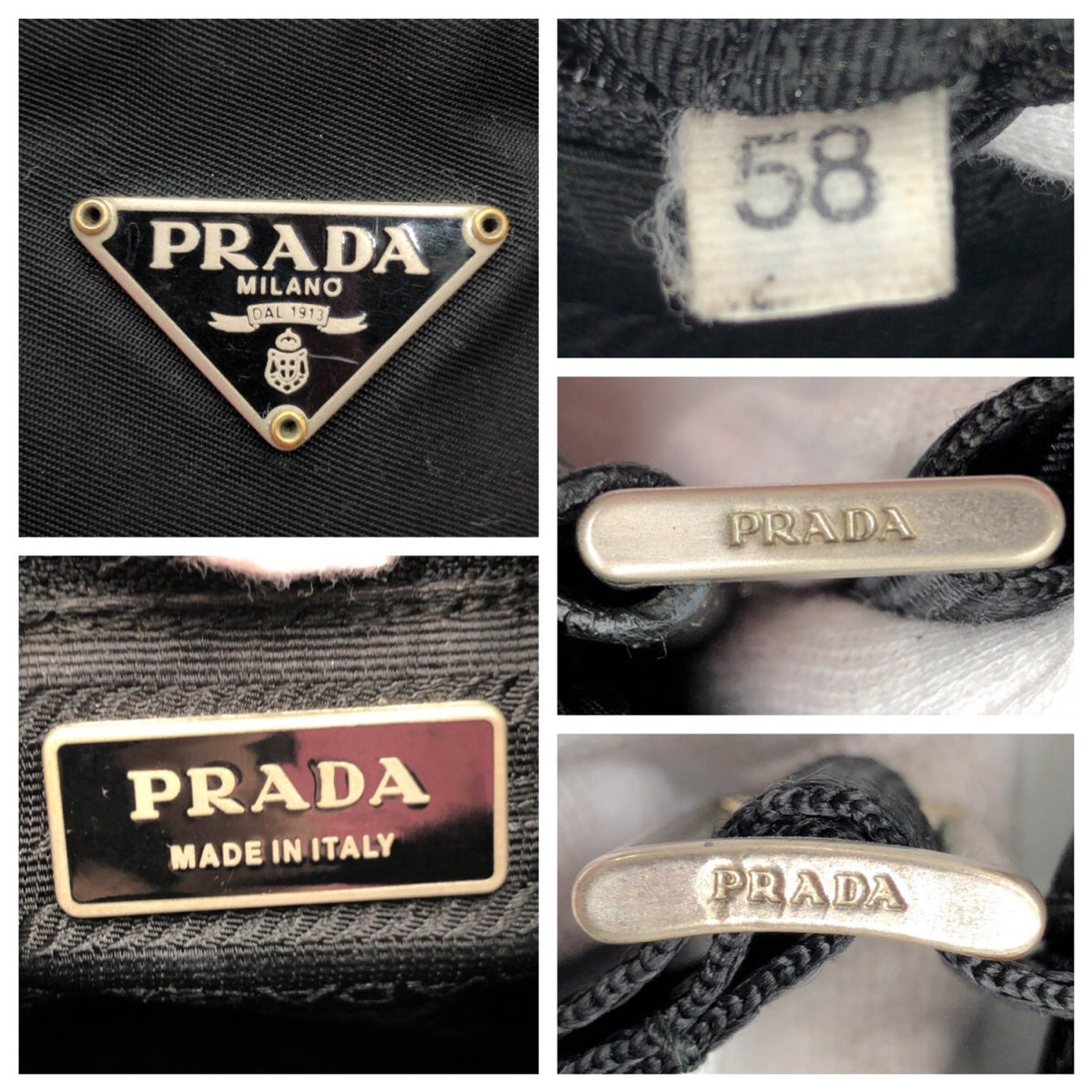 12860
PRADA プラダ テスート 三角ロゴ 男女兼用 ブラック 黒 レザー / ナイロン ショルダーバック ポシェット  メンズ
