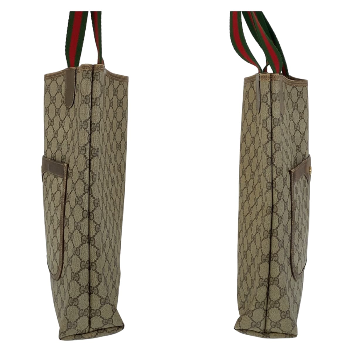 11242
GUCCI グッチ ヴィンテージ オールドグッチ シェリーライン ベージュ マルチカラー GGスプリームキャンバス 39 02 003 トートバッグ ショルダーバッグ  メンズ