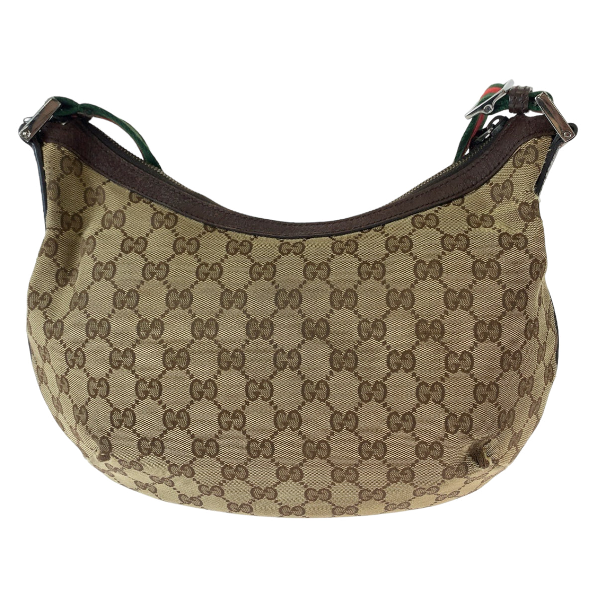 GUCCI グッチ シェリーライン ベージュ ブラウン シルバー金具 GGキャンバス 181092 斜め掛けショルダーバッグ  レディース