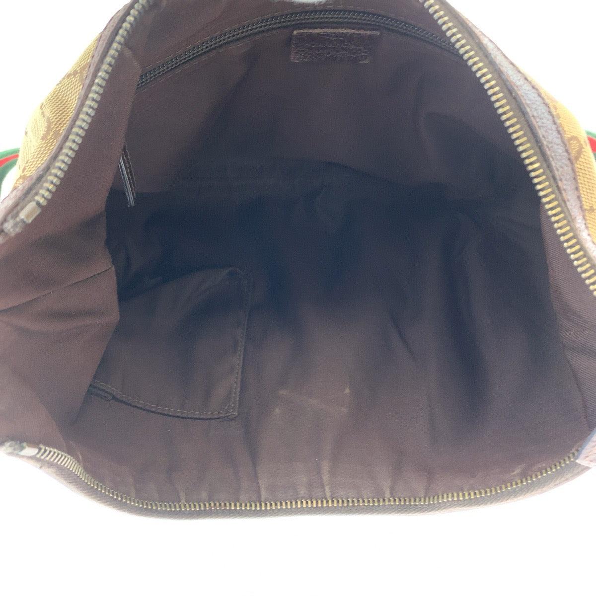 GUCCI グッチ シェリーライン ベージュ ブラウン シルバー金具 GGキャンバス 181092 斜め掛けショルダーバッグ  レディース