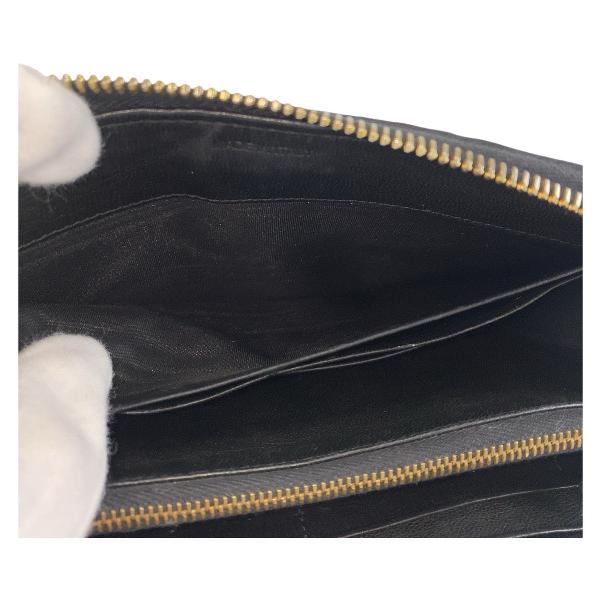 12827
PRADA プラダ マテラッセ ブラック 黒 ゴールド金具 レザー 長財布 ロングウォレット  レディース