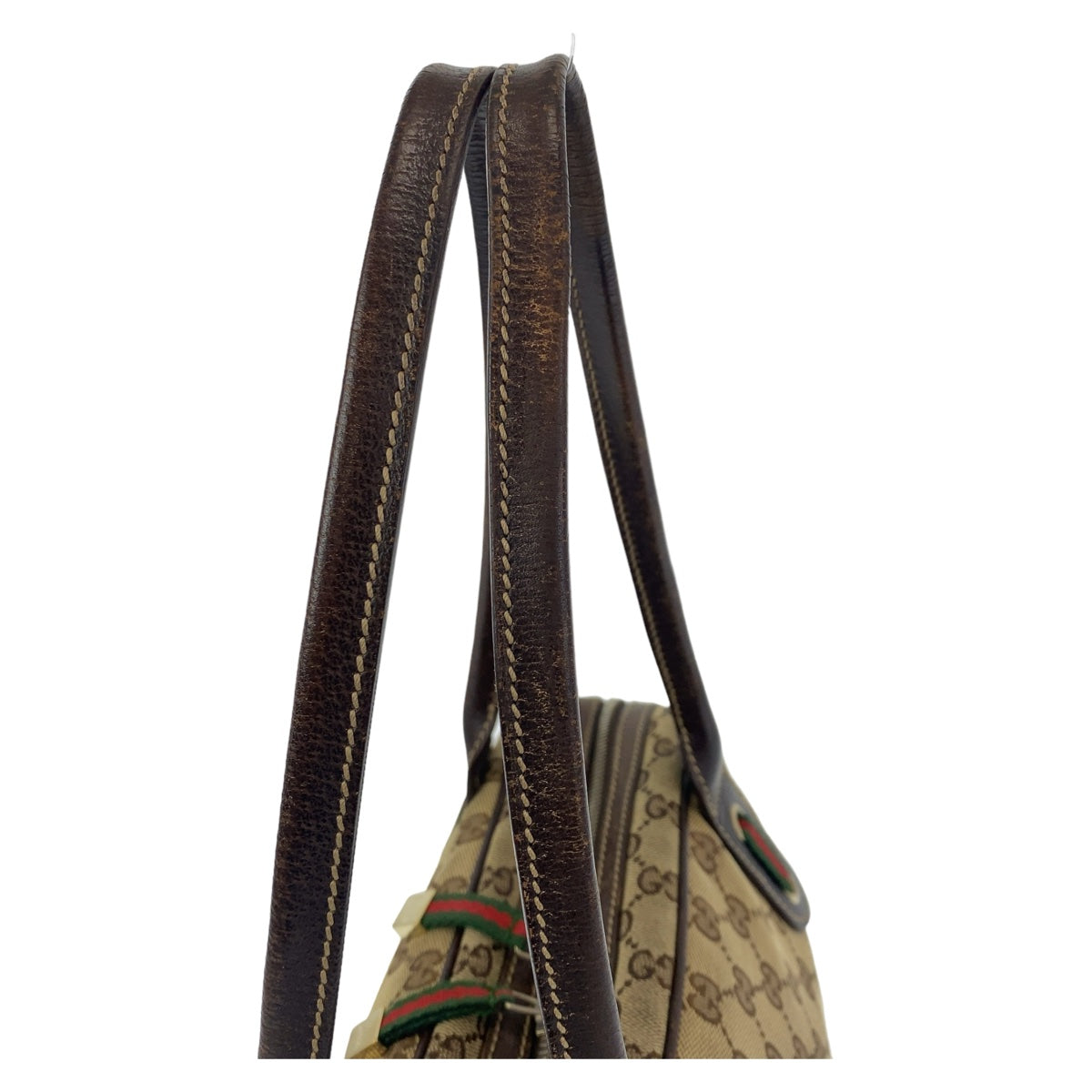 GUCCI グッチ プリンシー シェリーライン GG柄 ブラウン ベージュ ゴールド金具 GGキャンバス / レザー 161720 ショルダーバッグ ボストンバッグ  レディース