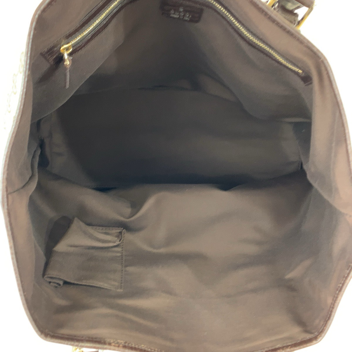 GUCCI グッチ シェリーライン ブラウン 茶 ゴールド金具 GGキャンバス / レザー 139260 チャーム付き トートバッグ ショルダーバッグ  レディース
