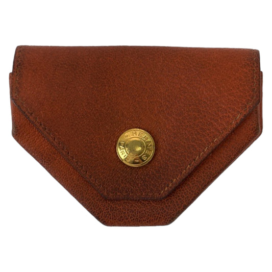 HERMES エルメス ルヴァンキャルト オレンジ ゴールド金具 レザー コインケース 小銭入れ ▫︎F刻印  レディース