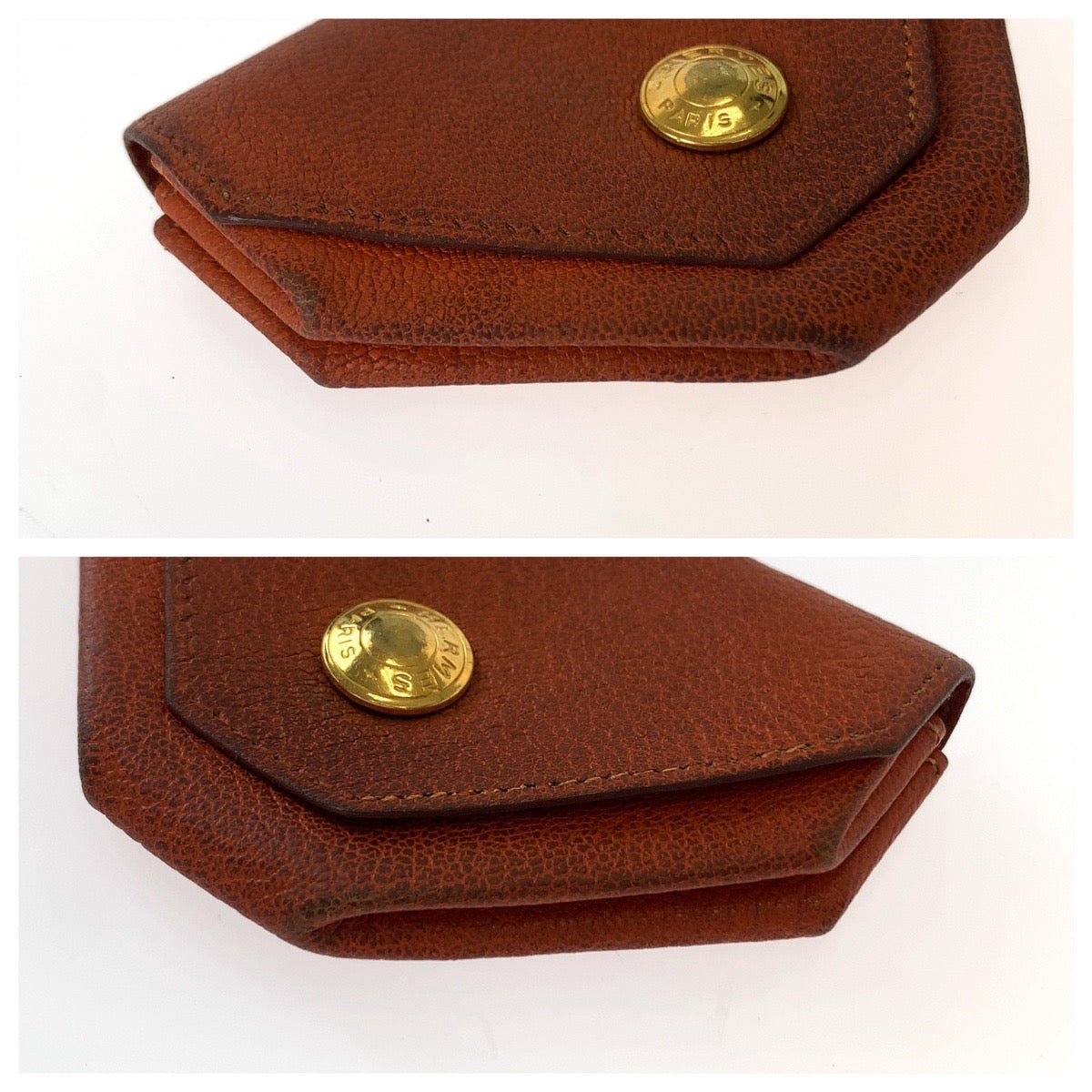HERMES エルメス ルヴァンキャルト オレンジ ゴールド金具 レザー コインケース 小銭入れ ▫︎F刻印  レディース