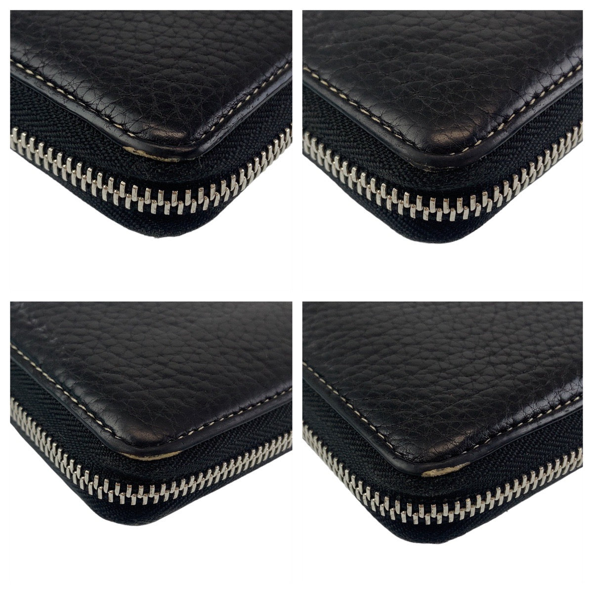 TIFFANY&Co. ティファニー ブラック 黒 ミントグリーン シルバー金具 レザー 長財布 ロングウォレット  レディース