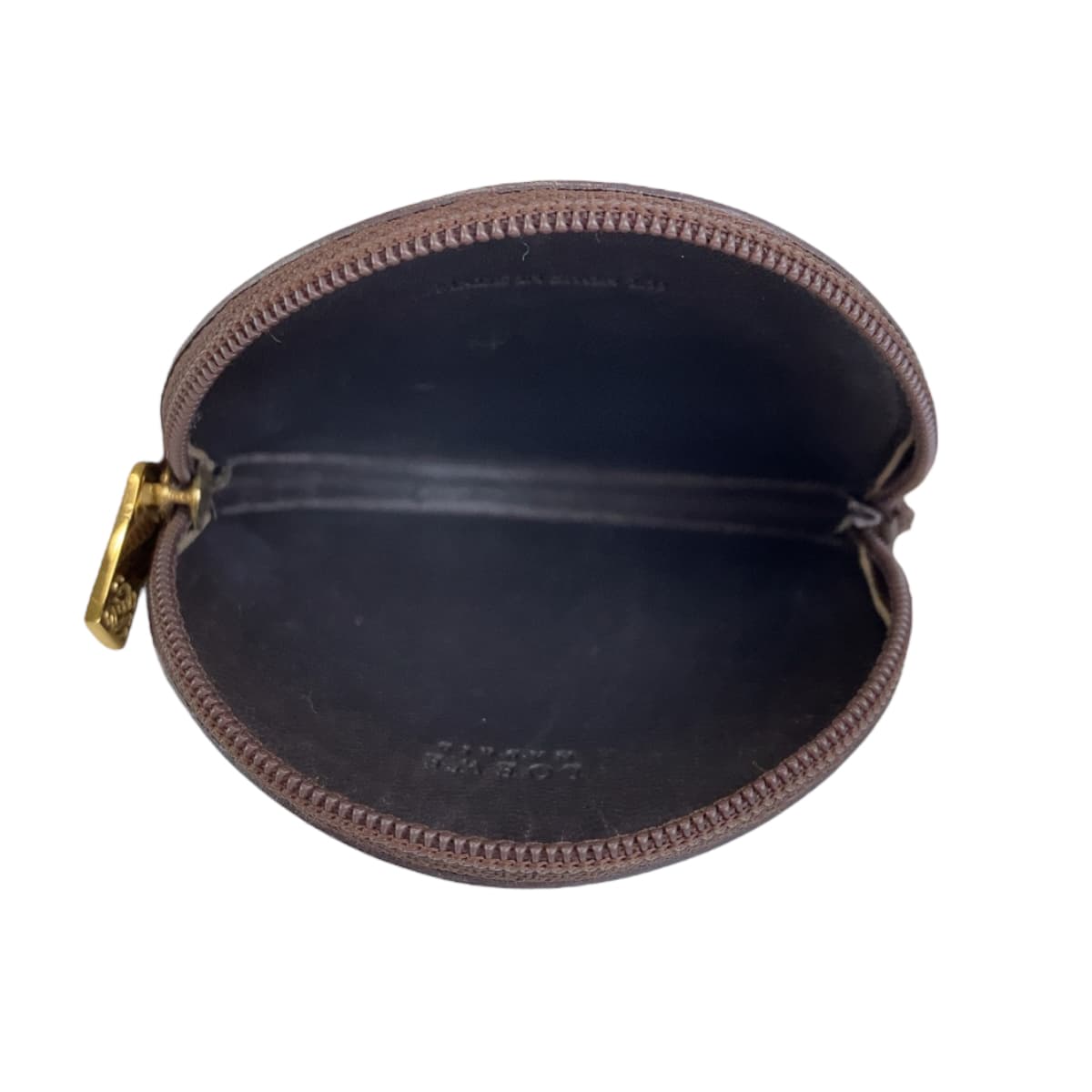 12463
LOEWE ロエベ ヴィンテージ アナグラム ベージュ ブラウン ゴールド金具 スウェード / レザー コインケース 小銭入れ  メンズ
