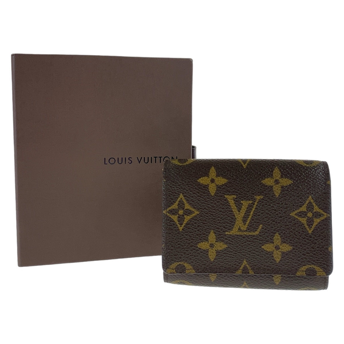 12462
LOUIS VUITTON ルイヴィトン モノグラム アンヴェロップ カルト ドゥ ヴィジット ブラウン PVC M62920 カードケース 名刺入れ 男女兼用  レディース