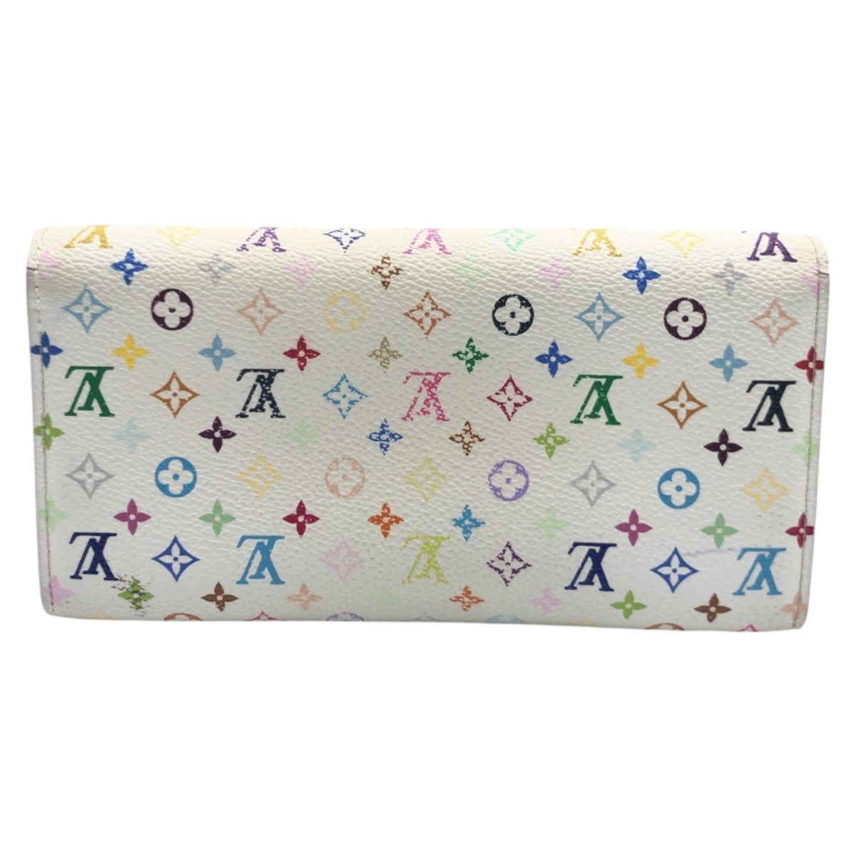 12817
LOUIS VUITTON ルイヴィトン モノグラム マルチカラー ポルトフォイユ サラ ブロン ホワイト ゴールド 金具 PVC M93532 長財布 ロングウォレット  レディース