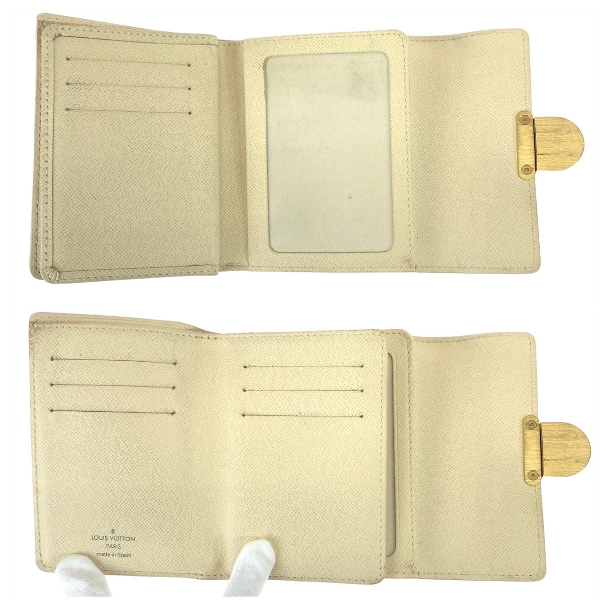 11274
LOUIS VUITTON ルイヴィトン ダミエ アズール ポルトフォイユ コアラ ホワイト ゴールド金具 PVC N60013 折財布 コンパクトウォレット  レディース