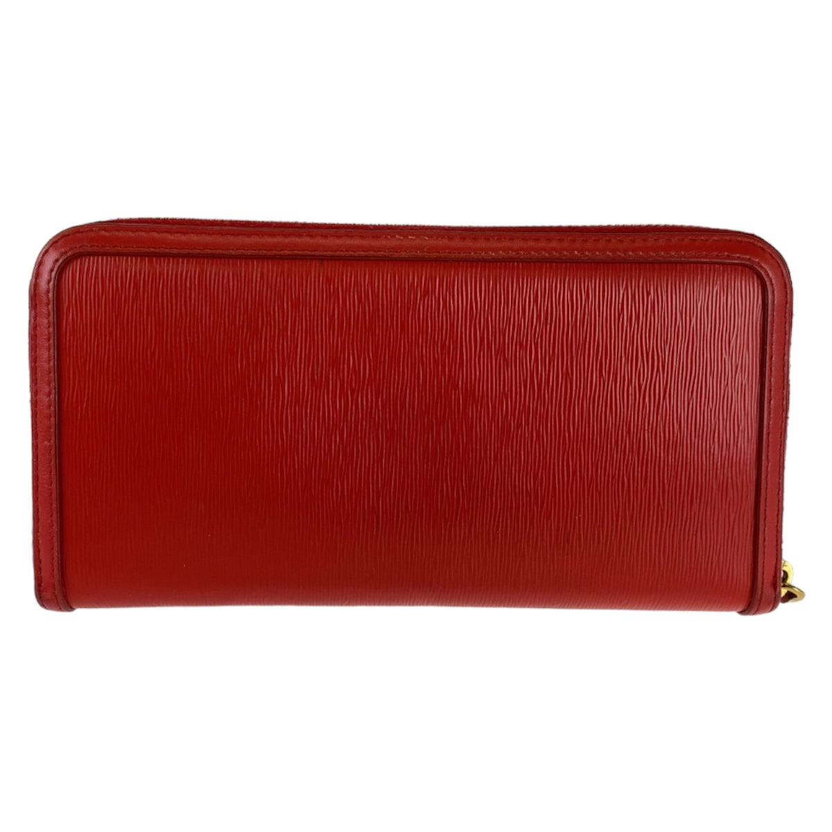 12456
PRADA プラダ リボン レッド ゴールド金具 レザー 長財布 ロングウォレット  レディース