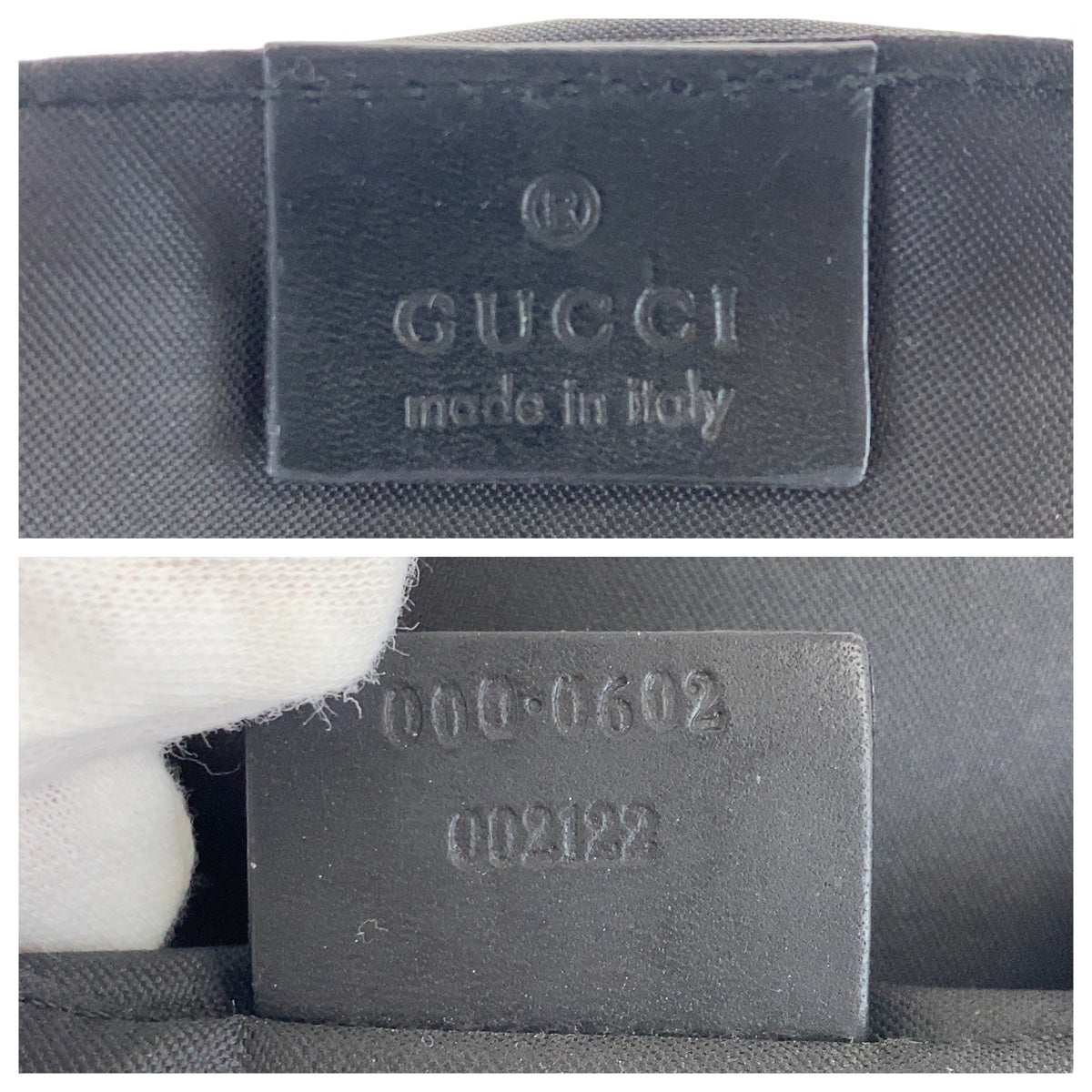 GUCCI グッチ ホーボー GG柄 ブラック 黒 シルバー金具 GGキャンバス / レザー 000.0602 ショルダーバッグ  レディース