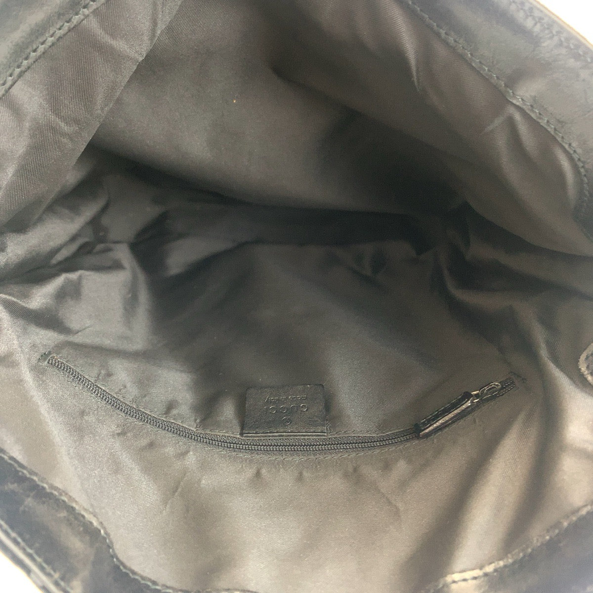GUCCI グッチ ジャッキー GG柄 ブラック 黒 シルバー金具 スウェード 001 3355 ショルダーバッグ ハンドバッグ  レディース