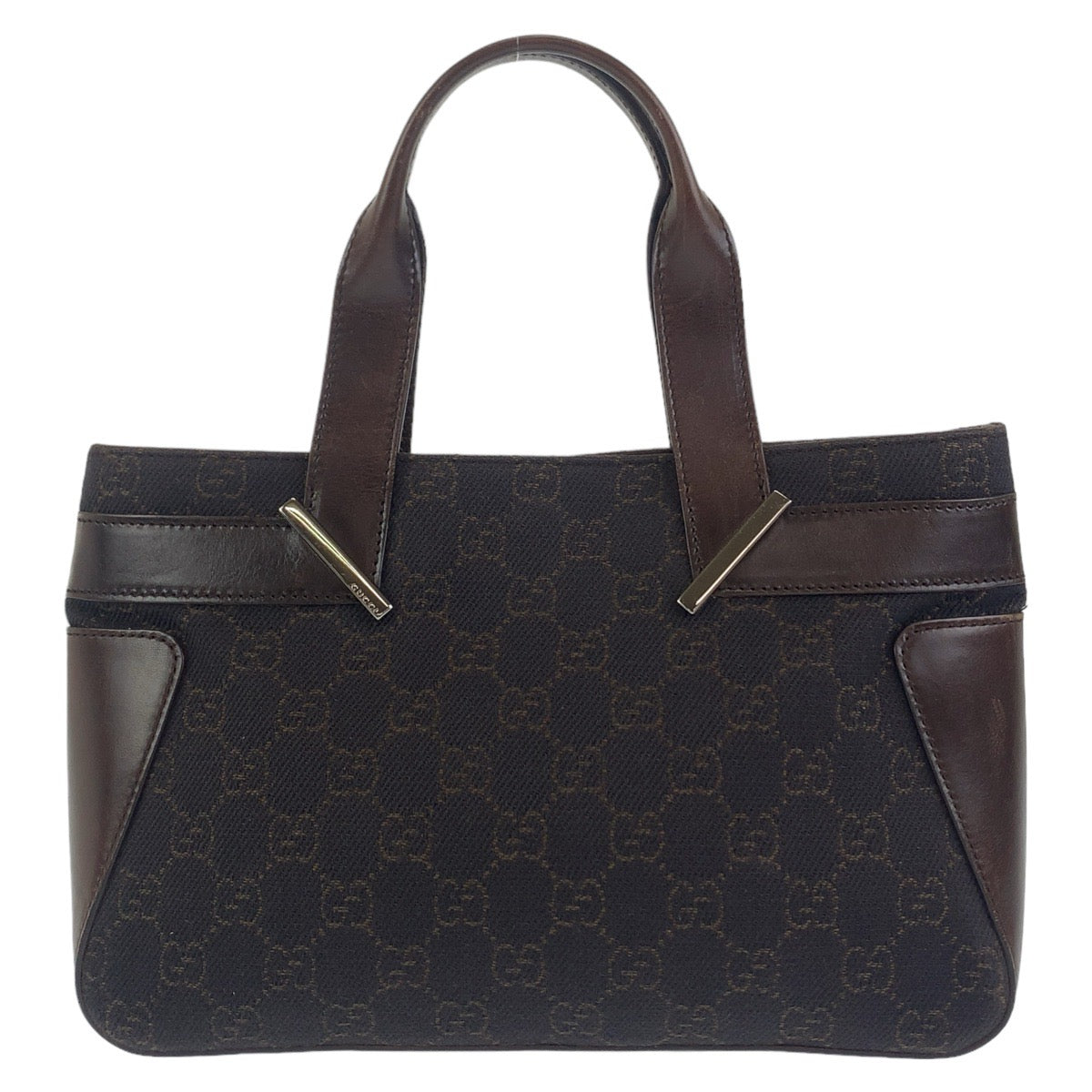 11283
GUCCI グッチ GG柄 ブラウン シルバー金具 GGキャンバス / レザー 73984 トートバッグ ハンドバッグ  レディース