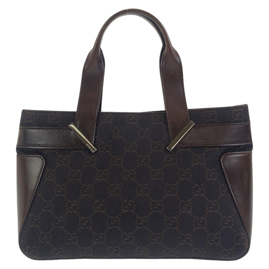 11283
GUCCI グッチ GG柄 ブラウン シルバー金具 GGキャンバス / レザー 73984 トートバッグ ハンドバッグ  レディース