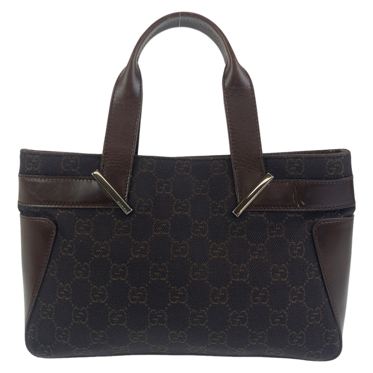 11283
GUCCI グッチ GG柄 ブラウン シルバー金具 GGキャンバス / レザー 73984 トートバッグ ハンドバッグ  レディース