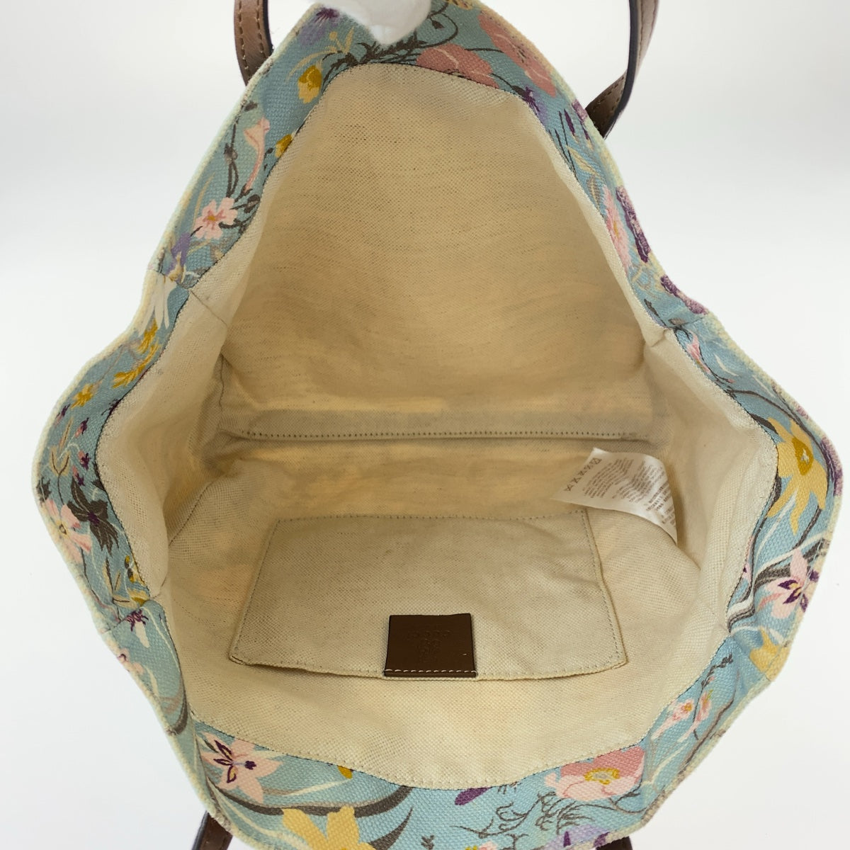 12453
GUCCI グッチ グッチチルドレンズ キッズライン フローラ ライトブルー マルチカラー キャンバス / レザー 284721 トートバッグ ハンドバッグ  レディース