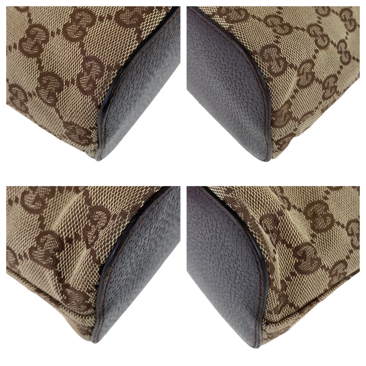 GUCCI グッチ ホーボー GG柄 ベージュ ブラウン シルバー金具 GGキャンバス 115003 ショルダーバッグ  レディース