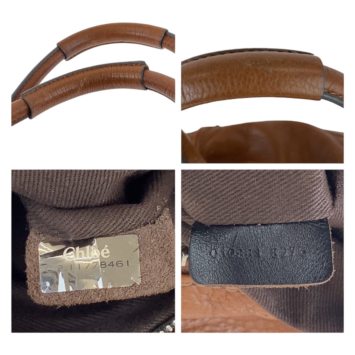 Chloe クロエ パディントン ブラウン ゴールド金具 レザー ショルダーバッグ ハンドバッグ  レディース