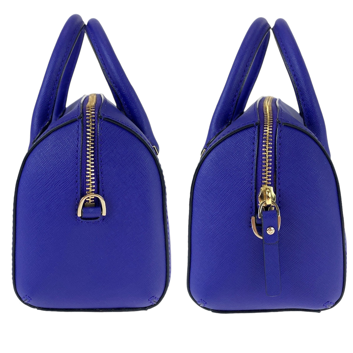 11291
Kate Spade ケイトスペード ブルー レッド ゴールド金具 レザー ハンドバッグ ミニボストンバッグ  レディース