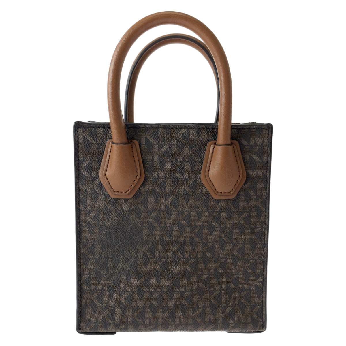 11294
Michael Kors マイケルコース MKシグネチャー ブラウン ゴールド金具 PVC ショルダーバッグ ハンドバッグ ポシェット 斜め掛け  レディース