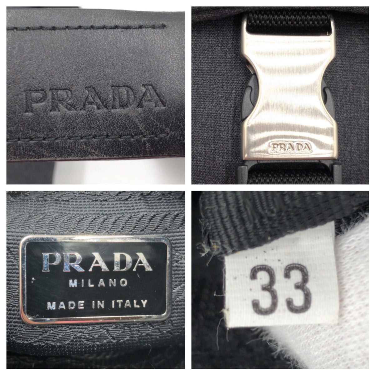 12864
PRADA プラダ プラダスポーツ 男女兼用 グレー シルバー金具 ウール ショルダーバック メッセンジャーバッグ  メンズ