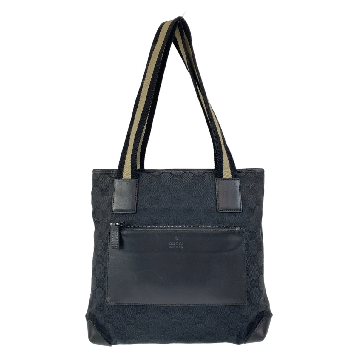 11295
GUCCI グッチ GG柄 ブラック シルバー金具 GGキャンバス / レザー 019 0402 トートバッグ ショルダーバッグ  レディース