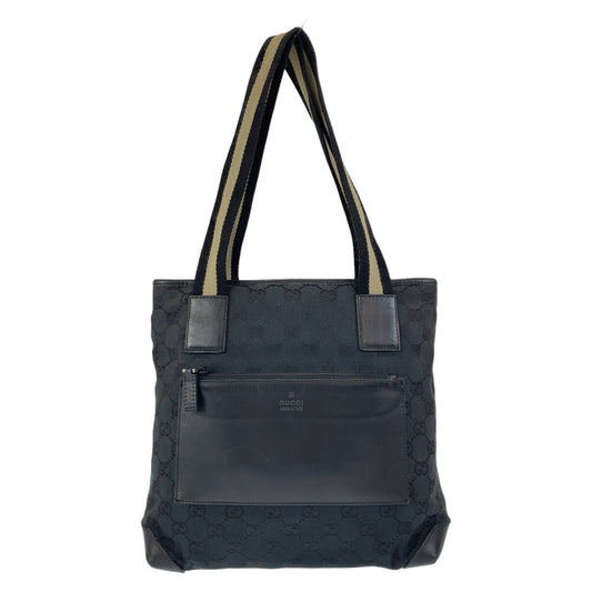 11295
GUCCI グッチ GG柄 ブラック シルバー金具 GGキャンバス / レザー 019 0402 トートバッグ ショルダーバッグ  レディース