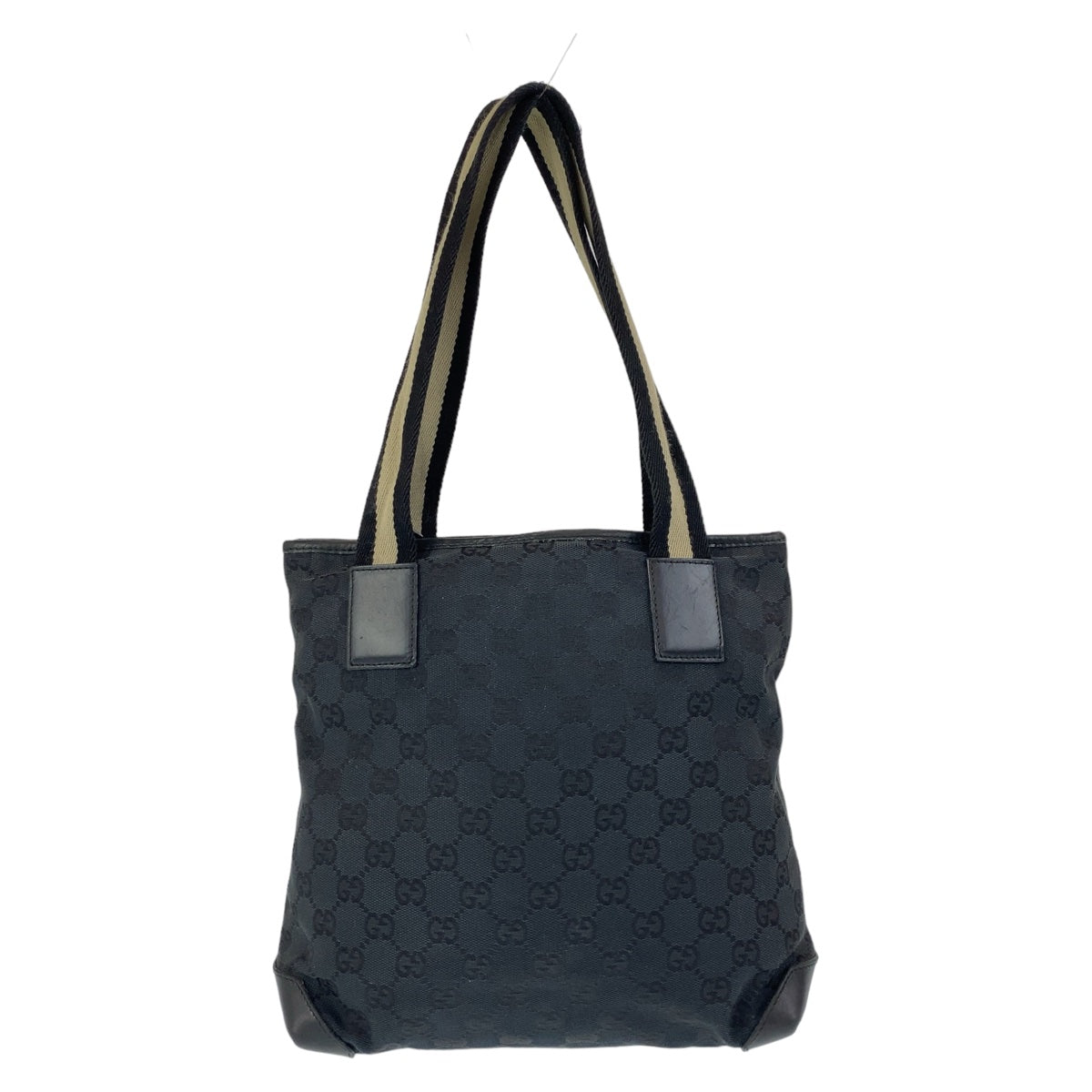 11295
GUCCI グッチ GG柄 ブラック シルバー金具 GGキャンバス / レザー 019 0402 トートバッグ ショルダーバッグ  レディース