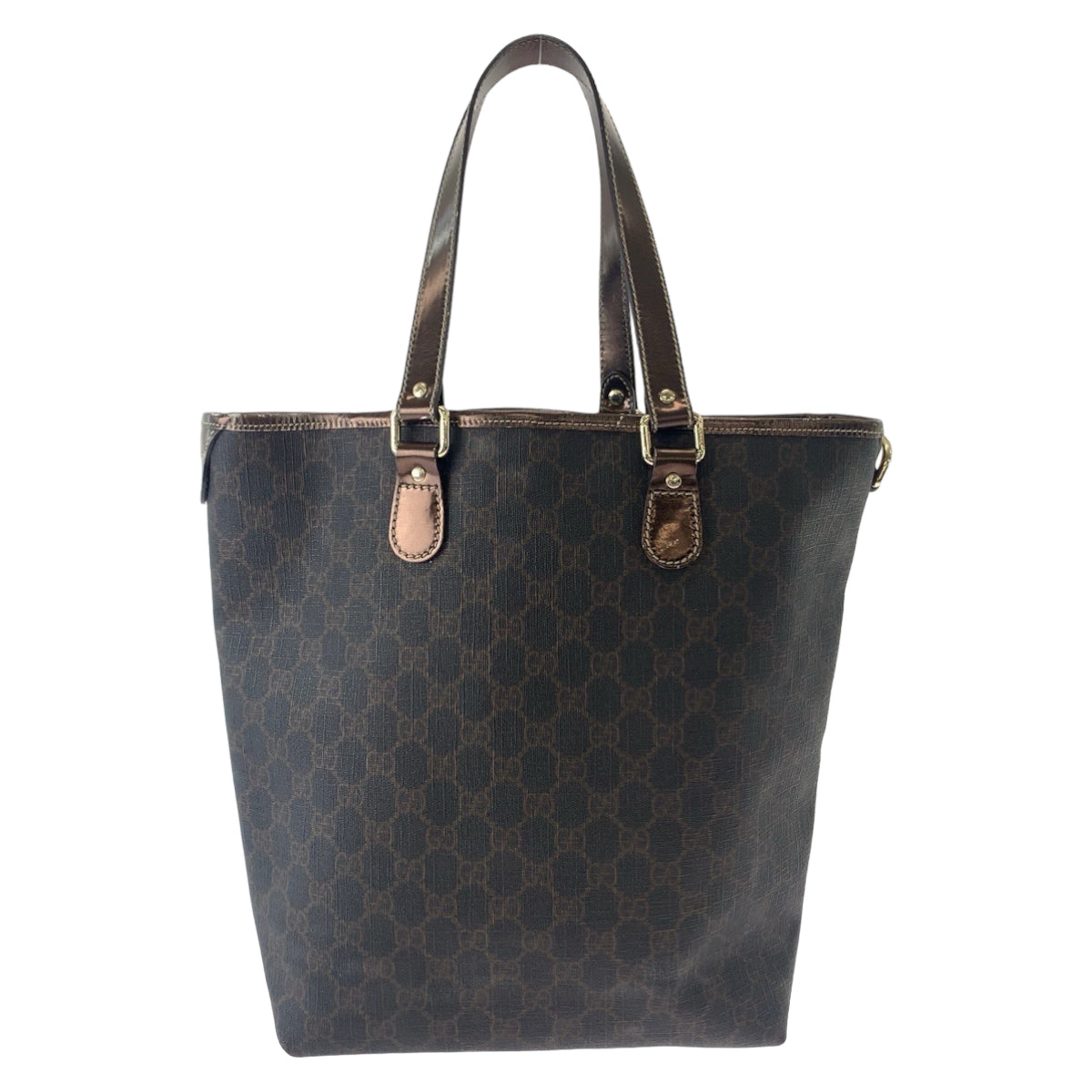 11296
GUCCI グッチ GGスプリーム ブラウン ゴールド金具 GGスプリームキャンバス 189896 トートバッグ ハンドバッグ  レディース