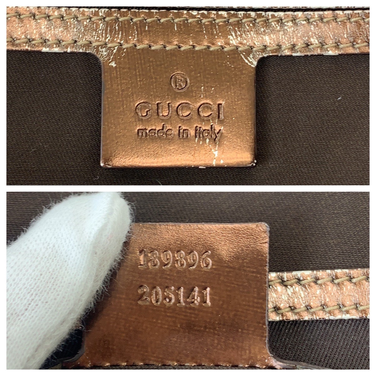 11296
GUCCI グッチ GGスプリーム ブラウン ゴールド金具 GGスプリームキャンバス 189896 トートバッグ ハンドバッグ  レディース