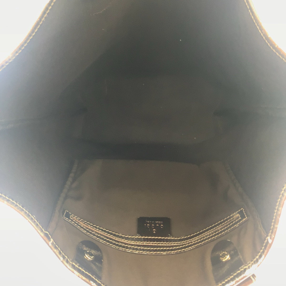11296
GUCCI グッチ GGスプリーム ブラウン ゴールド金具 GGスプリームキャンバス 189896 トートバッグ ハンドバッグ  レディース