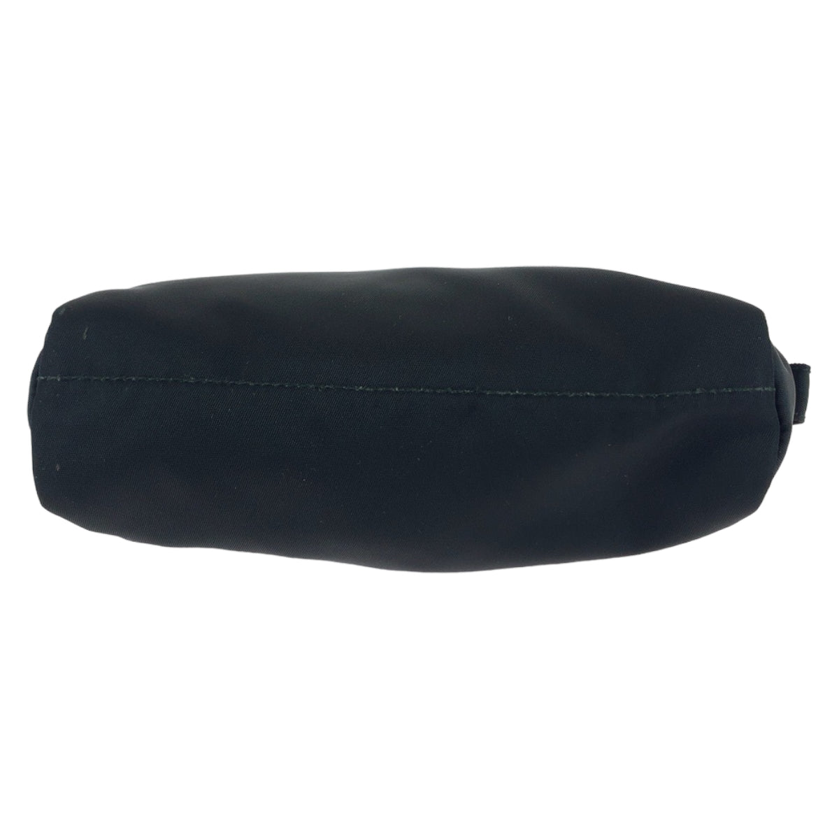 PRADA Prada Tessuto Triangle Logo Plate Black Silver Hardware Nylon Makeup Pouch Pouch Women's