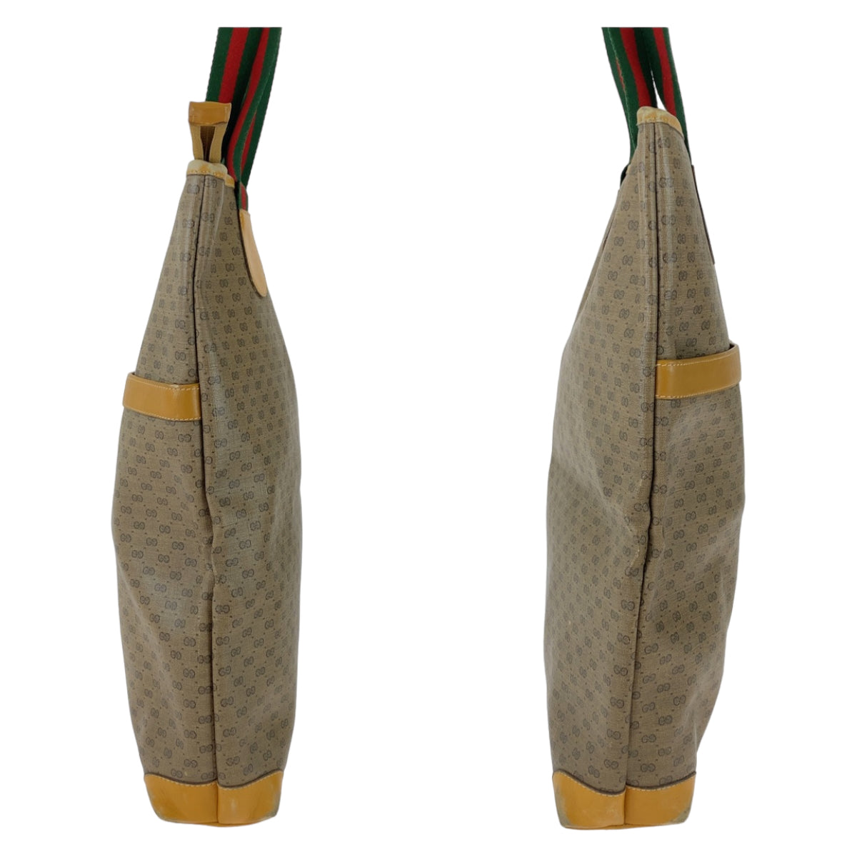 11303
GUCCI グッチ ヴィンテージ オールドグッチ シェリーライン マイクロGG ブラウン ベージュ ゴールド金具 GGスプリームキャンバス / レザー 002 983 0163 トートバッグ ショルダーバッグ 男女兼用  レディース AB21