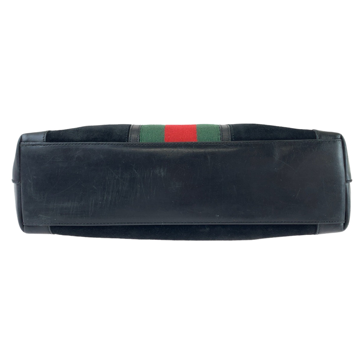 GUCCI グッチ シェリーライン ブラック 黒 シルバー金具 スウェード / レザー 33890 トートバッグ ショルダーバッグ  レディース