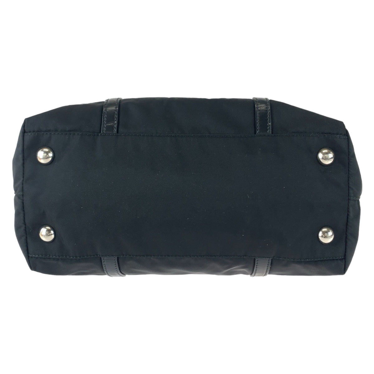 11311
PRADA プラダ テスート 三角ロゴプレート ブラック シルバー金具 ナイロン / レザー トートバッグ ショルダーバッグ  レディース