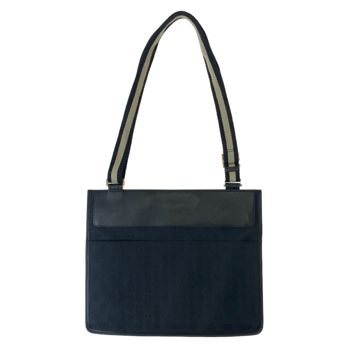 11314
GUCCI グッチ ブラック 黒 ゴールド金具 GGキャンバス / レザー 019 0354 斜め掛け ショルダーバッグ  メンズ