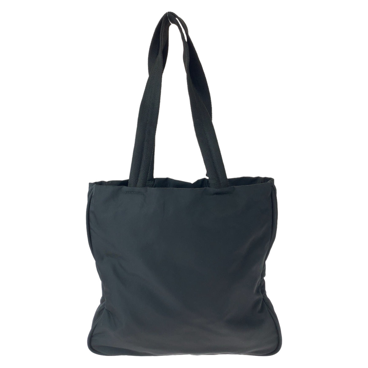 11315
PRADA プラダ テスート 三角ロゴプレート ブラック 黒 シルバー金具 ナイロン トートバッグ ショルダーバッグ  レディース
