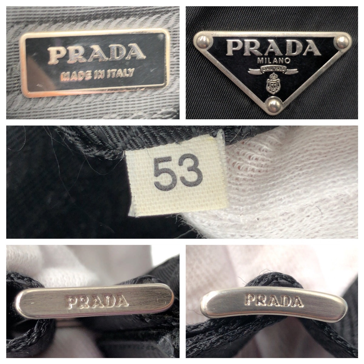 12866
PRADA プラダ テスート 三角ロゴ ブラック ナイロン ショルダーバック メッセンジャーバッグ  メンズ