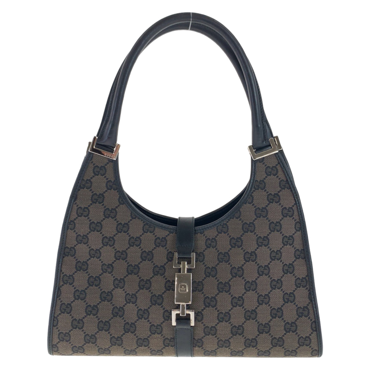 GUCCI グッチ ジャッキー ブラウン ブラック シルバー金具 GGキャンバス 002 1067 ショルダーバッグ  レディース