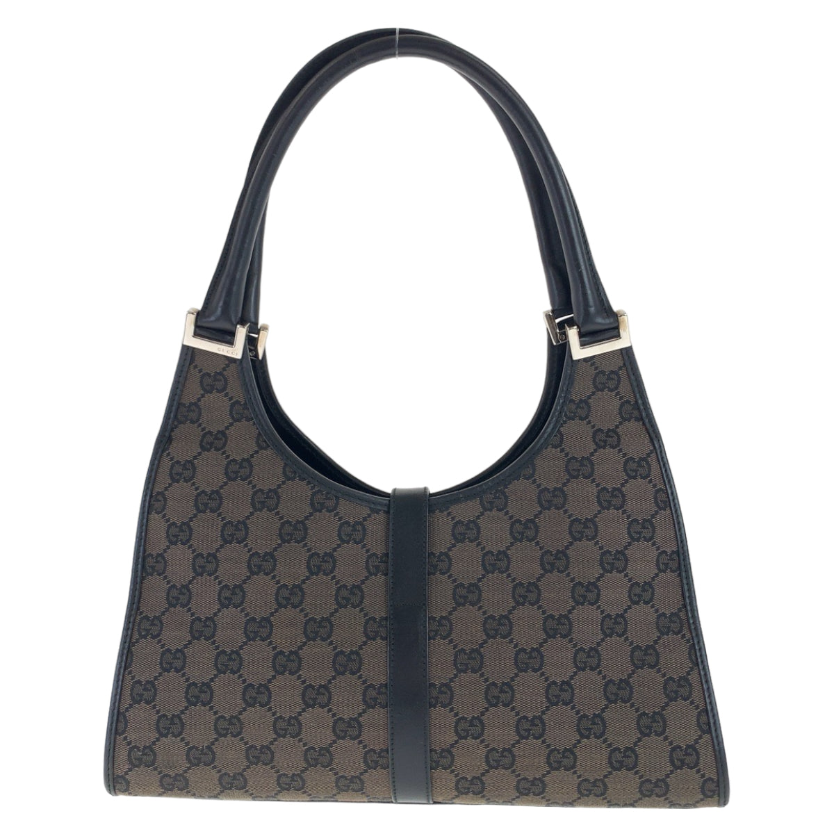 GUCCI グッチ ジャッキー ブラウン ブラック シルバー金具 GGキャンバス 002 1067 ショルダーバッグ  レディース