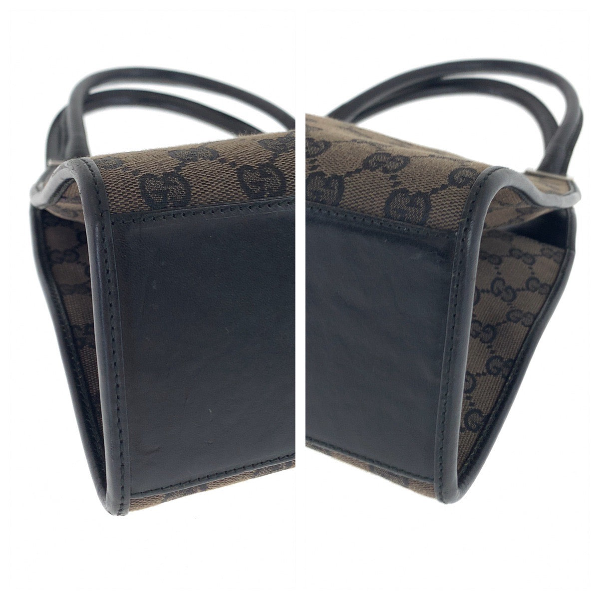 GUCCI グッチ ジャッキー ブラウン ブラック シルバー金具 GGキャンバス 002 1067 ショルダーバッグ  レディース