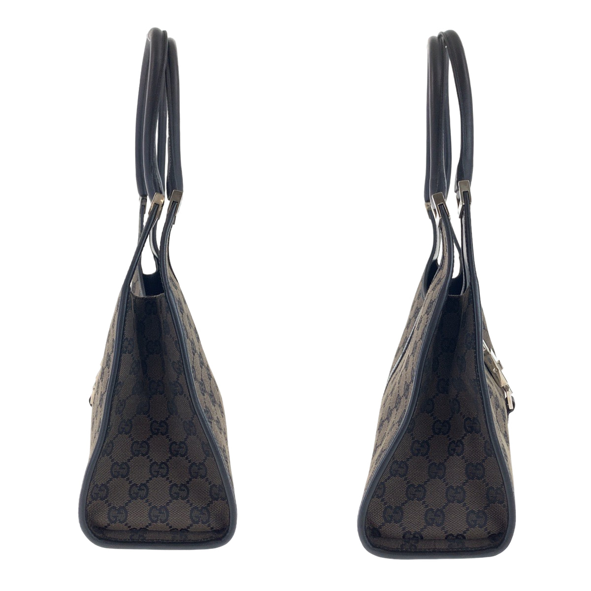 GUCCI グッチ ジャッキー ブラウン ブラック シルバー金具 GGキャンバス 002 1067 ショルダーバッグ  レディース