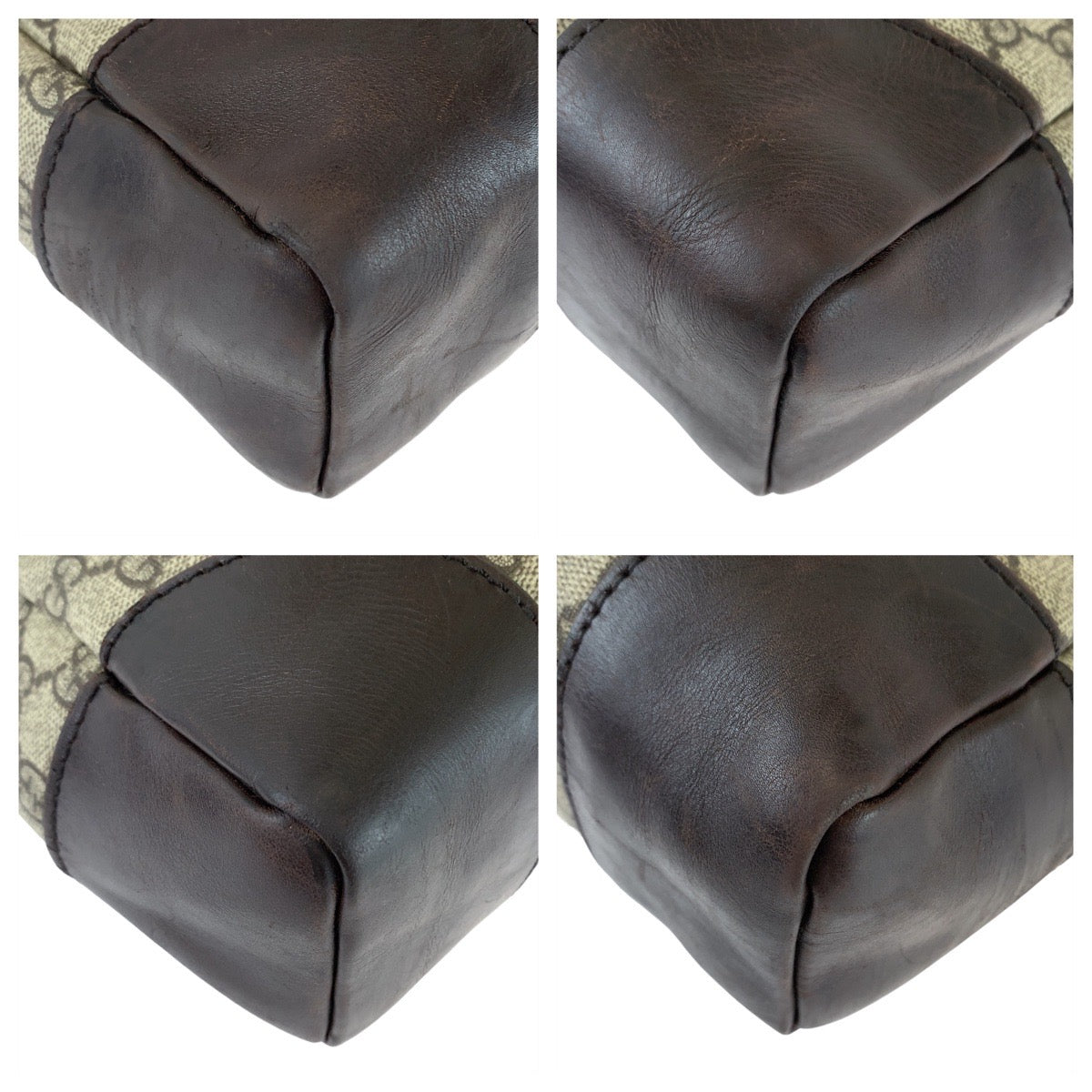 12450
GUCCI グッチ GG柄 ブラウン グレー シルバー金具 GGスプリームキャンバス 110054 斜め掛け ショルダーバッグ メッセンジャーバッグ  レディース
