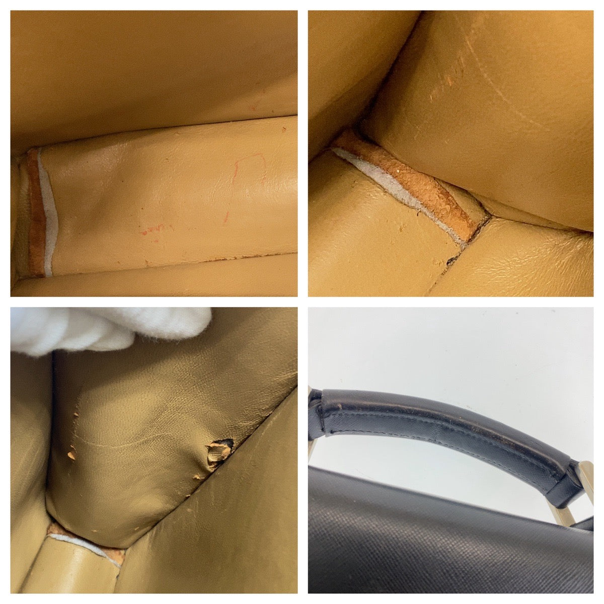 12448
PRADA プラダ サフィアーノ ブラック 黒 シルバー金具 レザー ビジネスバッグ ブリーフケース A4収納  メンズ AB21