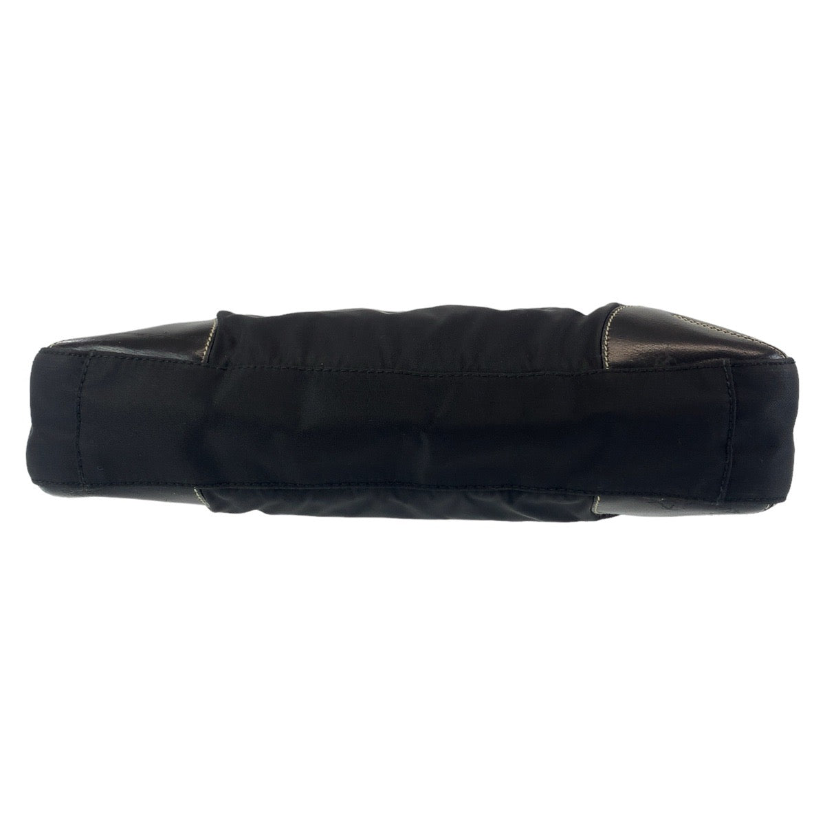 PRADA Prada Tessuto Triangle Logo Plate Black Silver Hardware Nylon Tote Bag Shoulder Bag Women's