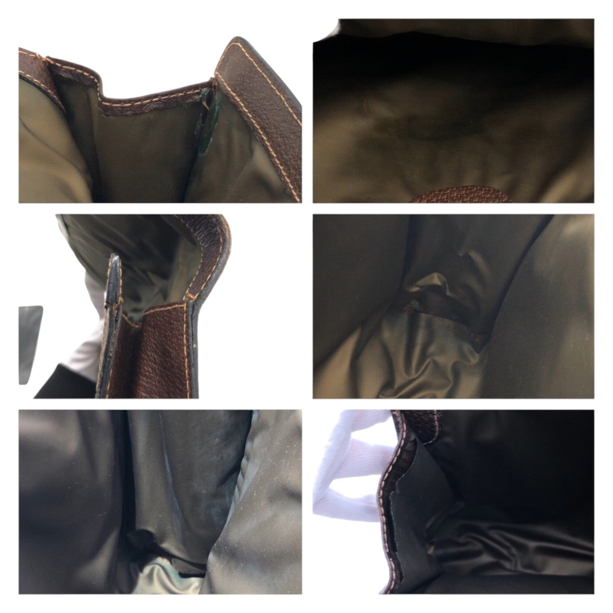 GUCCI グッチ ヴィンテージ シェリーライン ブラウン ゴールド金具 GGスプリームキャンバス クラッチバッグ セカンドバッグ  レディース