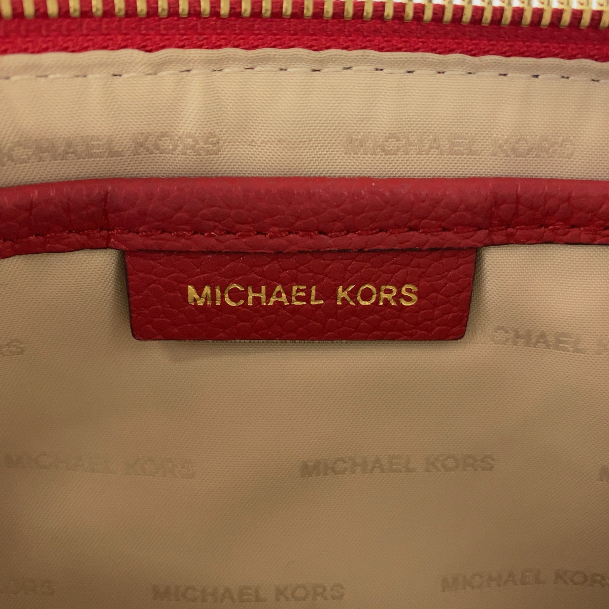 11338
Michael Kors マイケルコース ジェットセットミディアム レッド ゴールド金具 レザー チェーンショルダーバッグ ハンドバッグ レディース SA6400