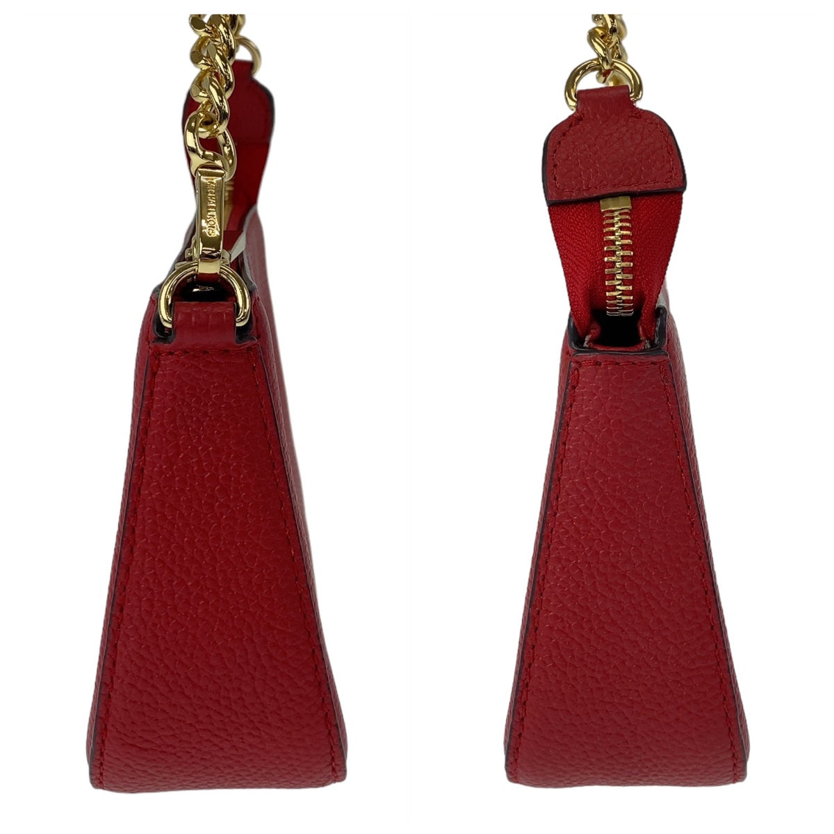 11338
Michael Kors マイケルコース ジェットセットミディアム レッド ゴールド金具 レザー チェーンショルダーバッグ ハンドバッグ レディース SA6400